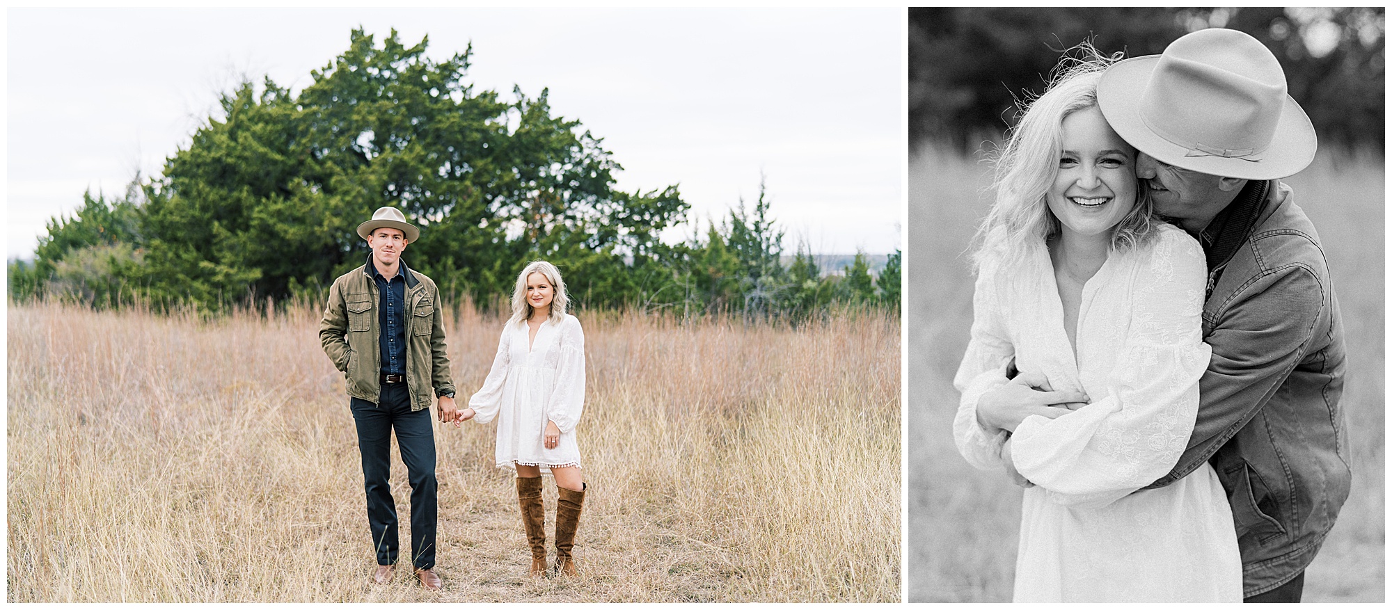 Fort Worth Stockyards engagement session at Tandy Hills