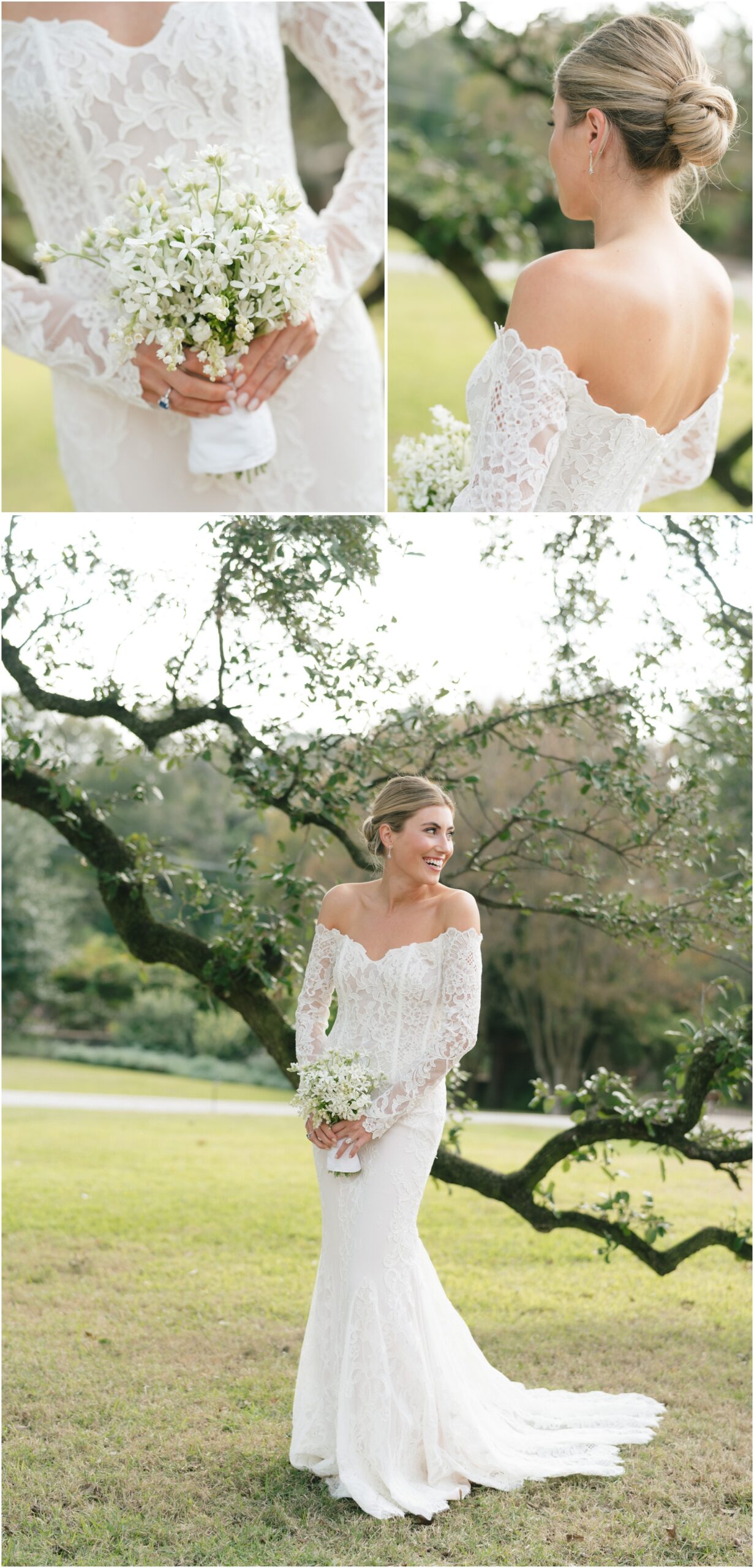bridal portraits with details at a wedding at commodore perry estate in austin texas