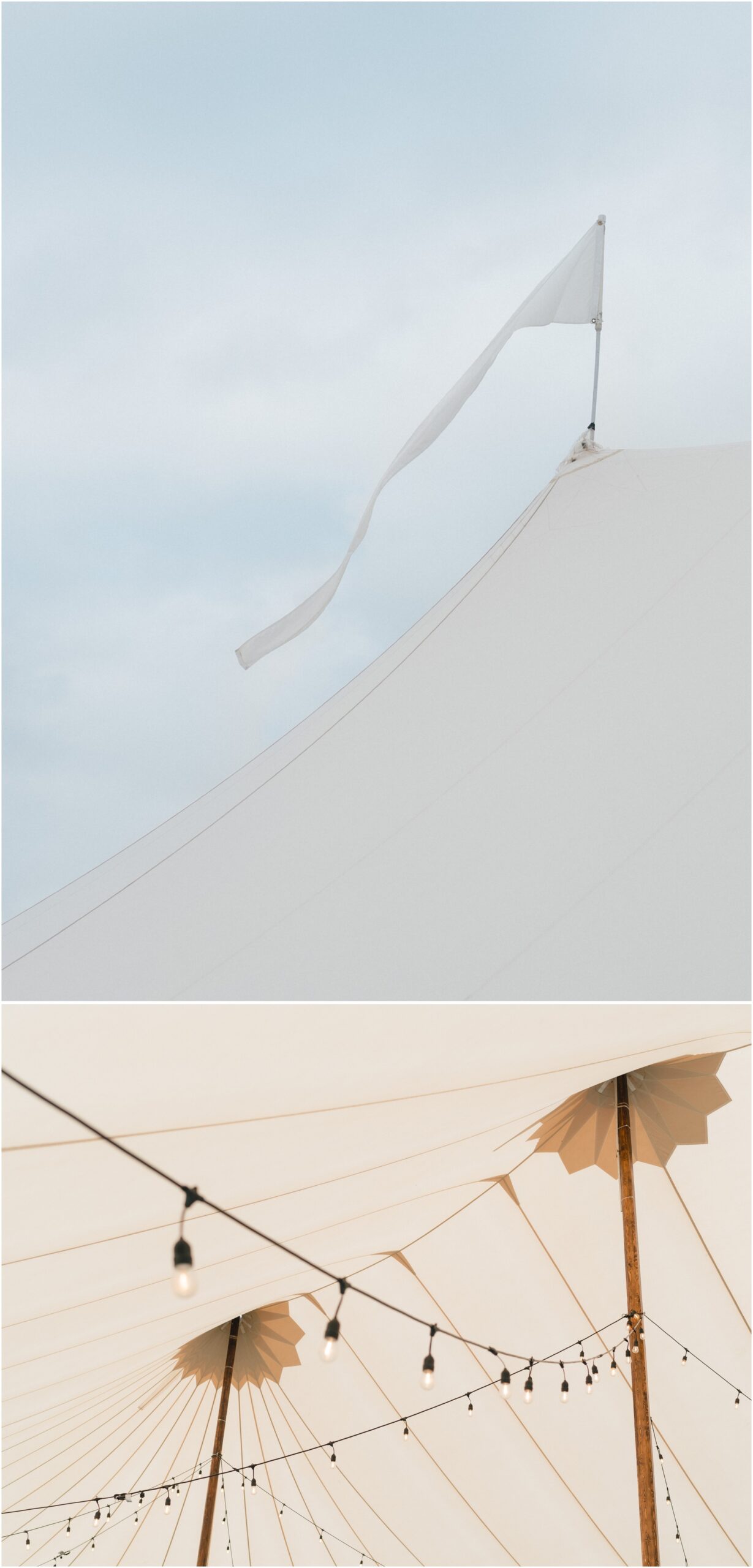 sail cloth tent at a wedding at commodore perry estate in austin texas