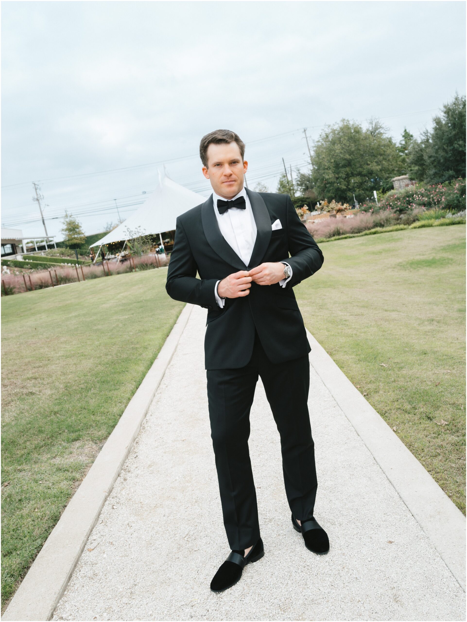 grooms portraits at a wedding at commodore perry estate in austin texas