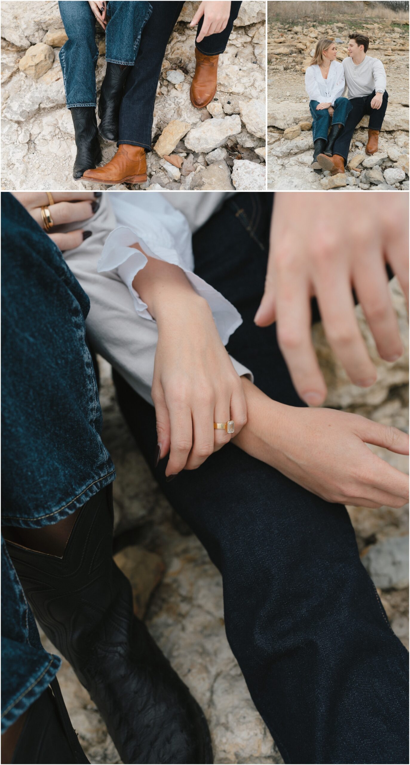 tecovas boots in fort worth texas engagement session