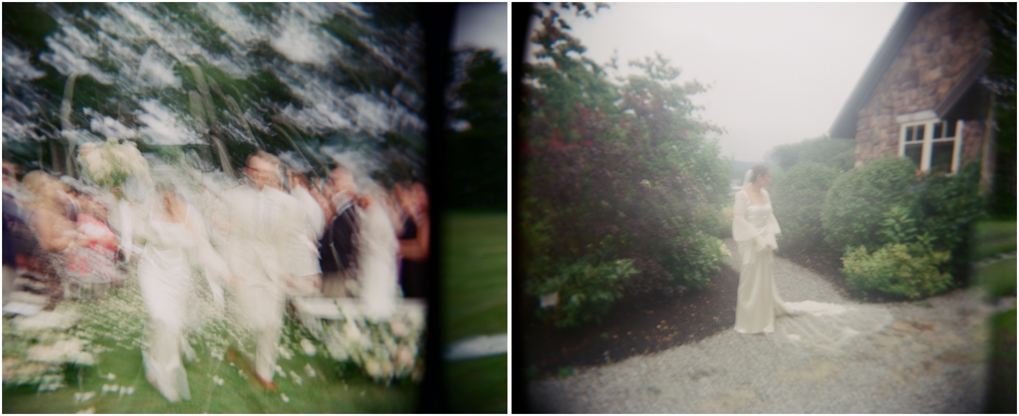 Wedding in Maine on 120mm film