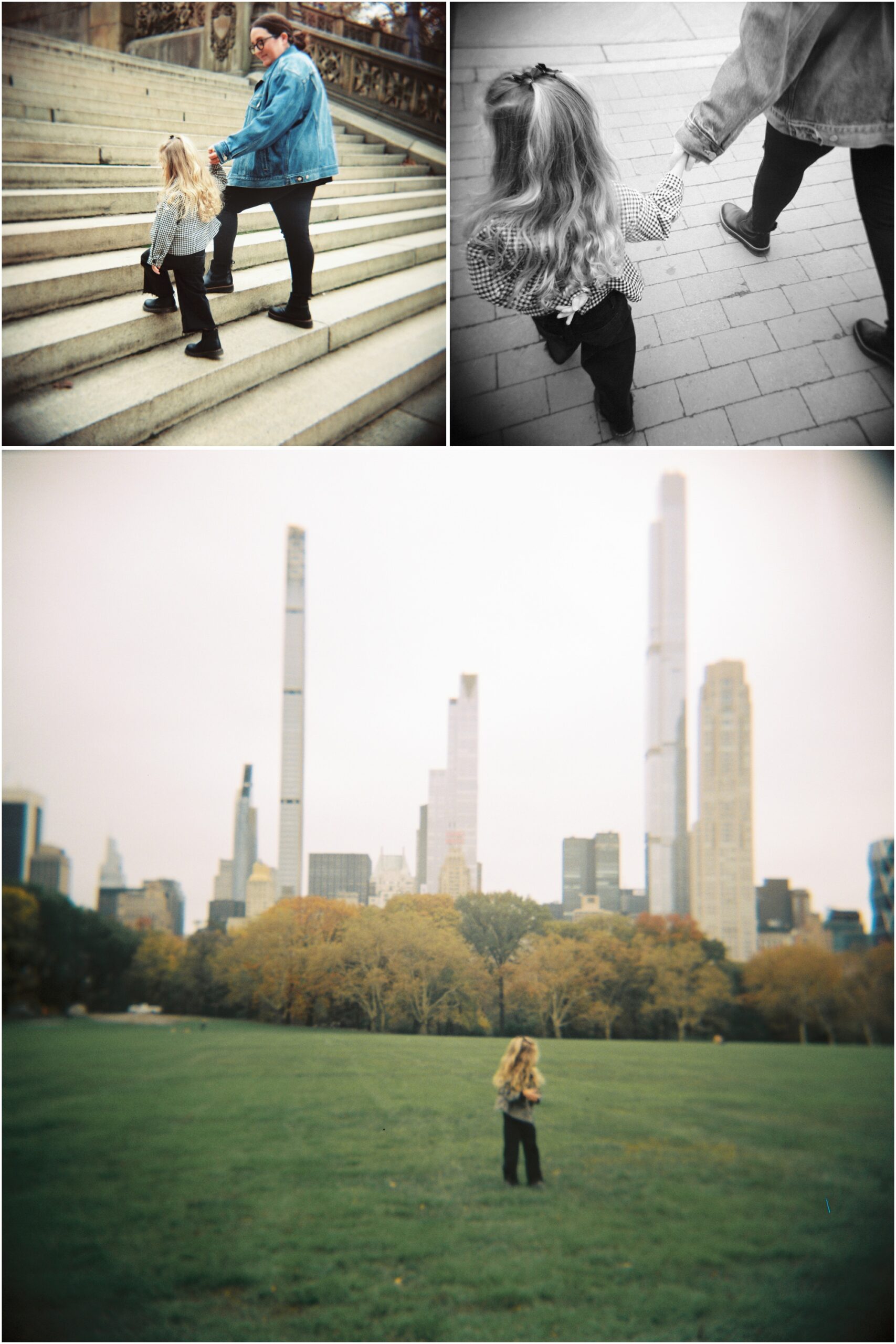 family session in New York City on 120mm film in central park